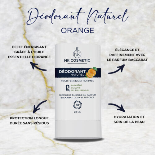 Déodorant Stick à l'Orange et au Parfum Baccarat 20mL – Image 3