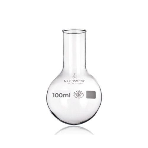 Fiole ballon fond rond col étroit en verre 100ml